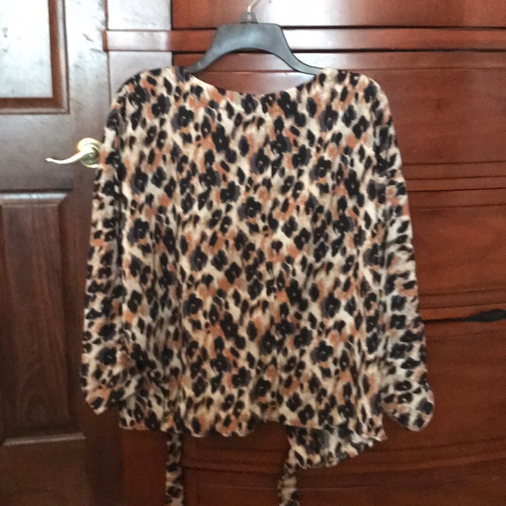 Leopard print blouse